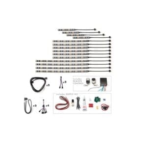 Rush ALS 252-LED Body Light Kit For H-D Touring, '23 and Down