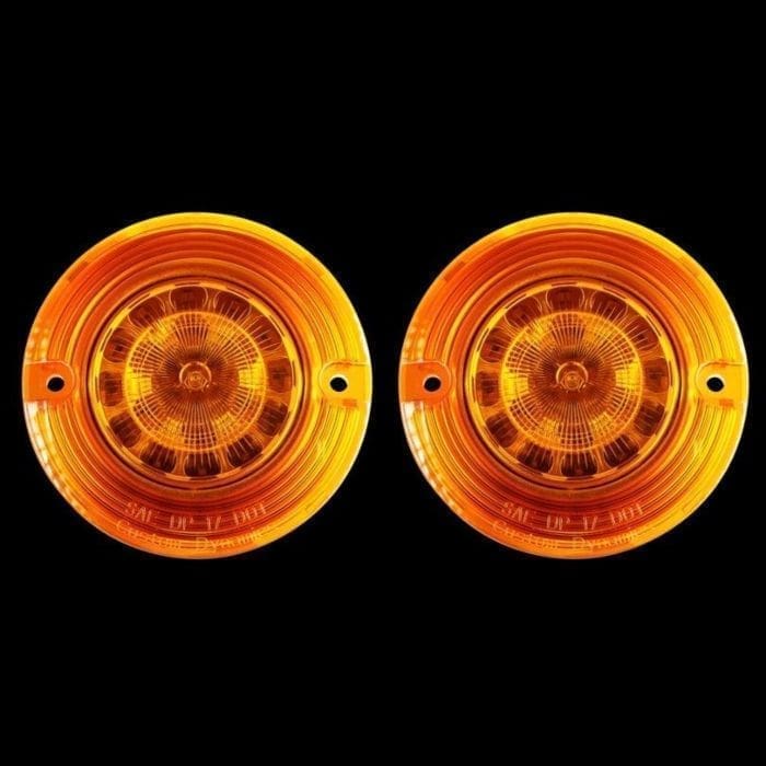 Flat ProBEAM® Amber 1156 Rear LED Inserts w/ Amber Lenses