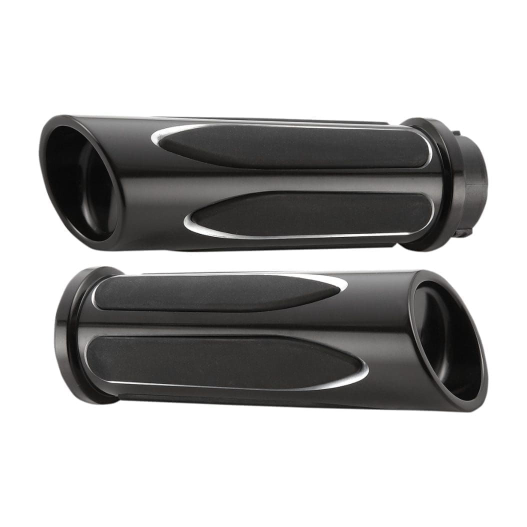 Arlen Ness Deep Cut Comfort Series Grips, Black