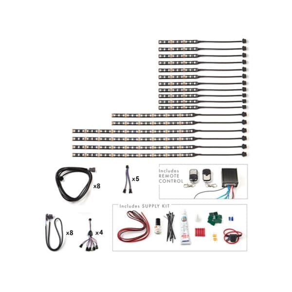 Rush ALS 315-LED MultiColor Body Light Kit For Harley Softail