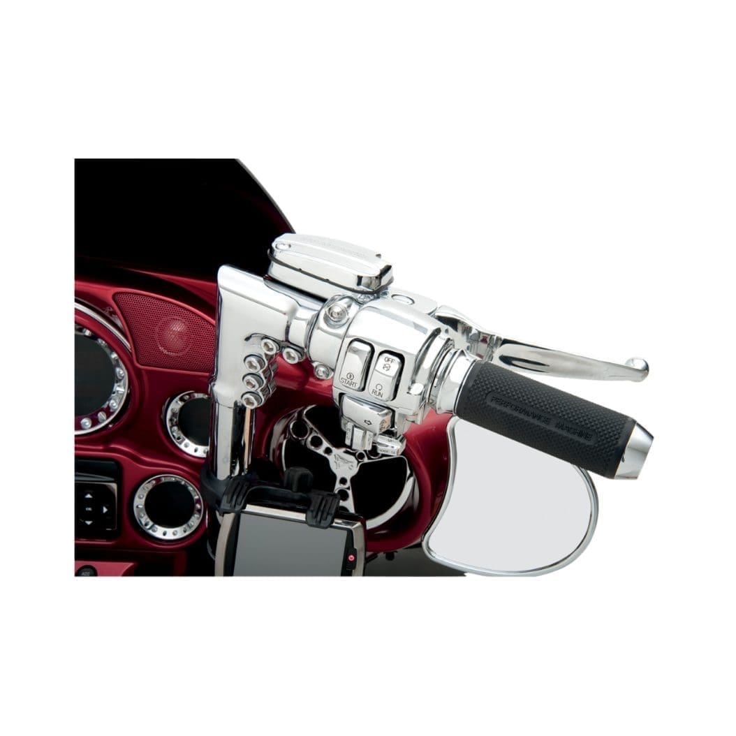 Chrome Switch Cap Kit, '96-'13 Touring & Softail