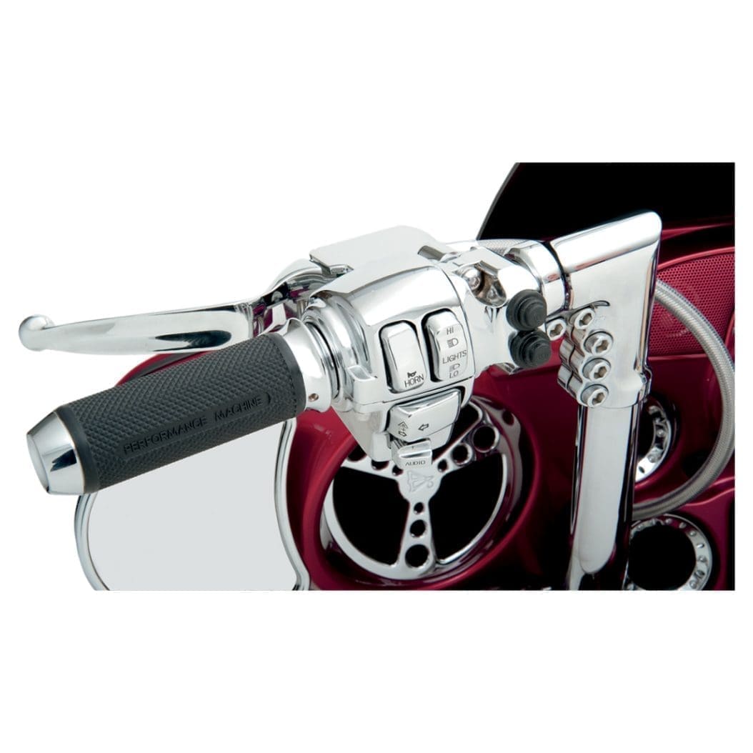 Chrome Switch Cap Kit, '96-'13 Touring & Softail