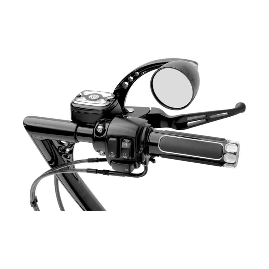 Slotted Wide Blade Lever Set, Black, '96-'14 Softail, '96-'07 Touring