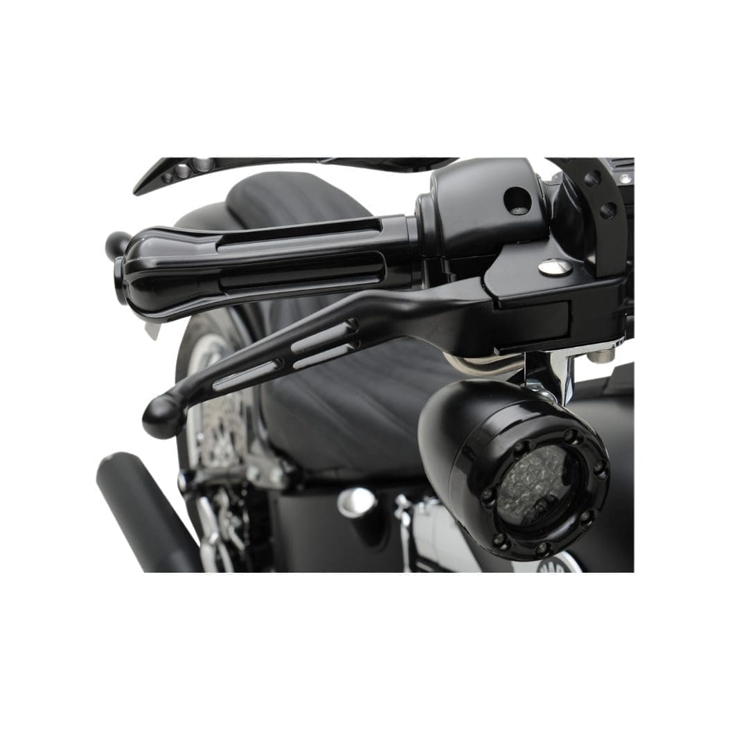 Slotted Wide Blade Lever Set, Black, '96-'14 Softail, '96-'07 Touring