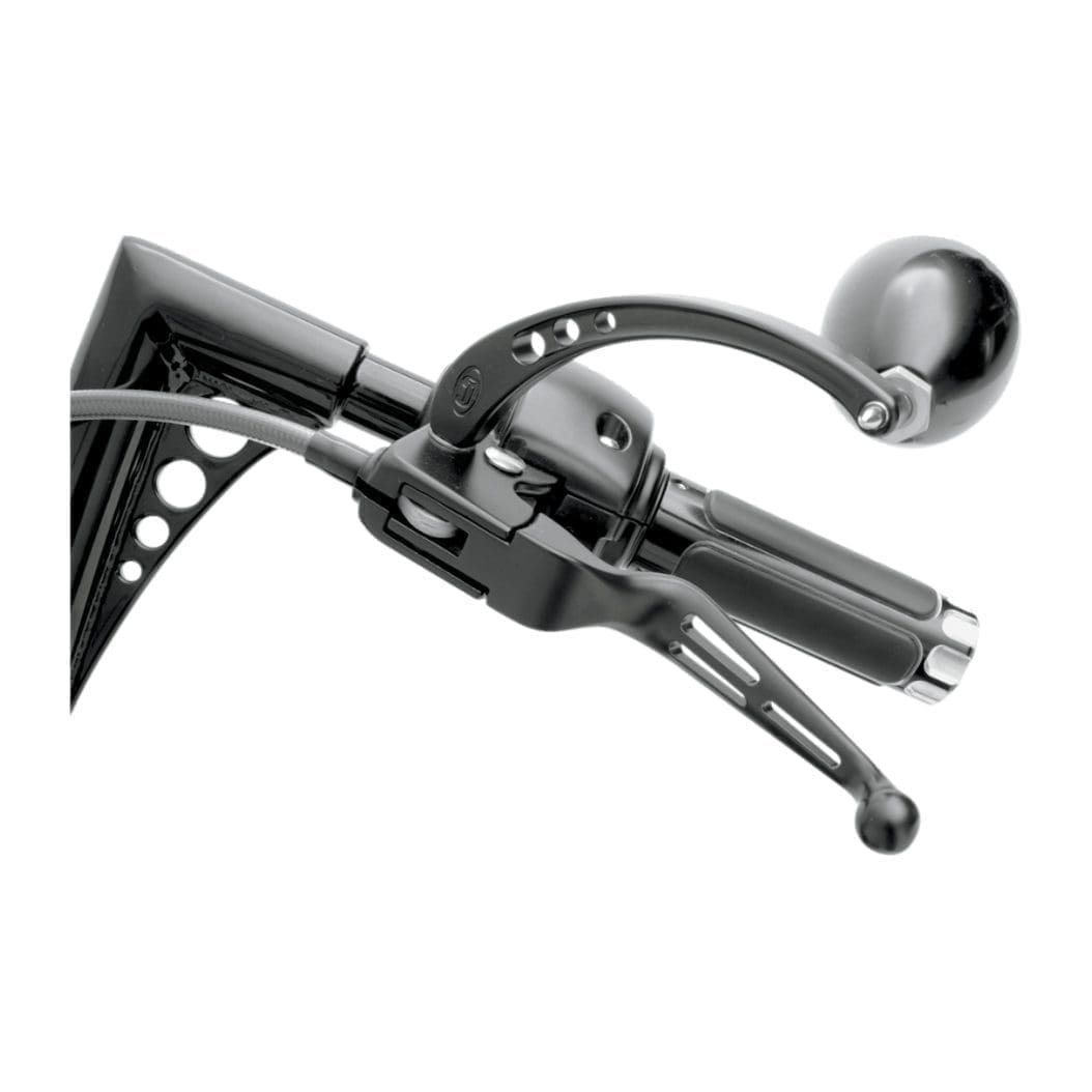 Slotted Wide Blade Lever Set, Black, '96-'14 Softail, '96-'07 Touring