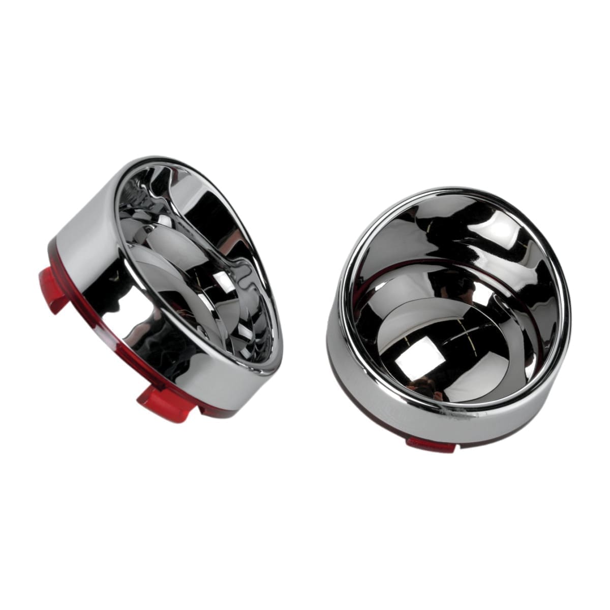 Visor Style Bezel & Lens, Red/Mirror