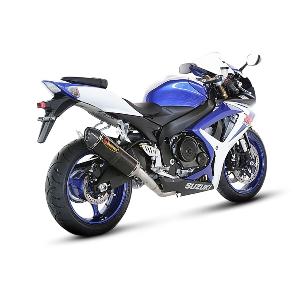 Akrapovic Carbon Fiber Slip On, '08-'10 GSX-R600/750