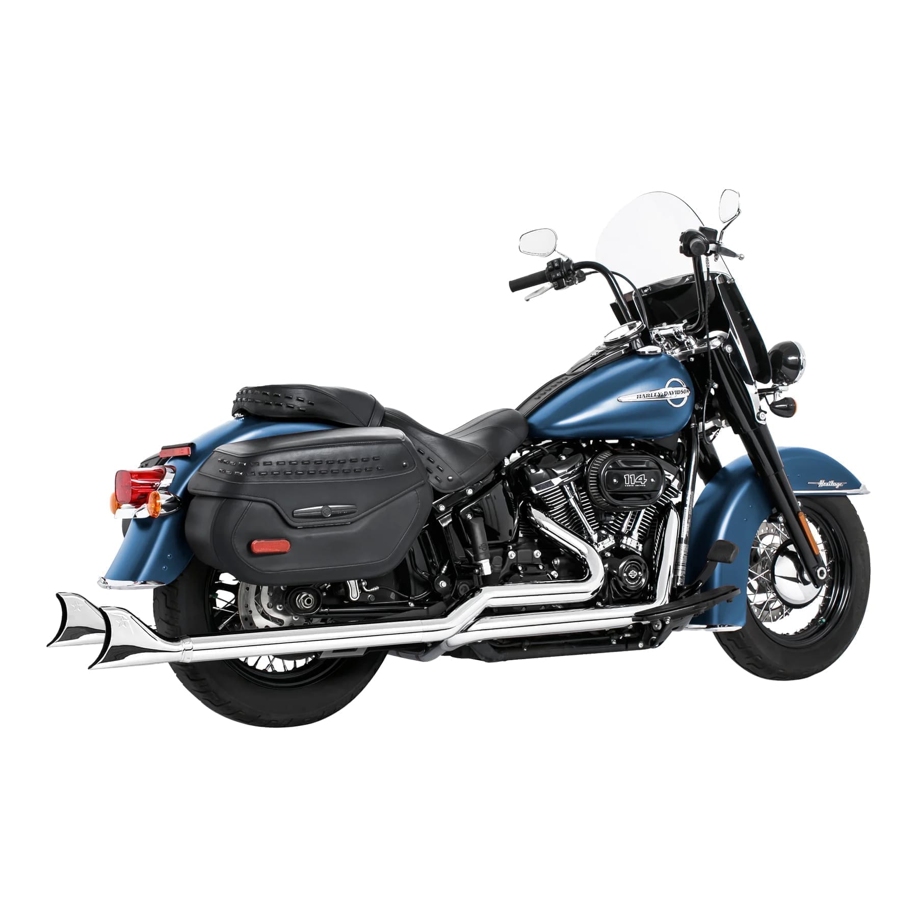 Harley Softail 2.5" Tuck & Under True Duals, '18 & Up