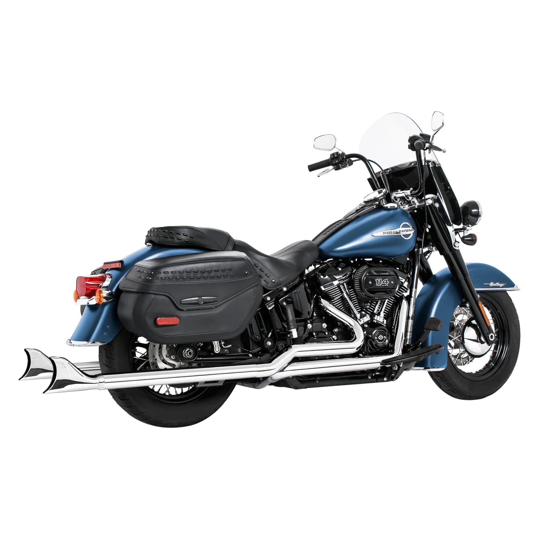 Harley Softail 2.5" Tuck & Under True Duals, '18 & Up