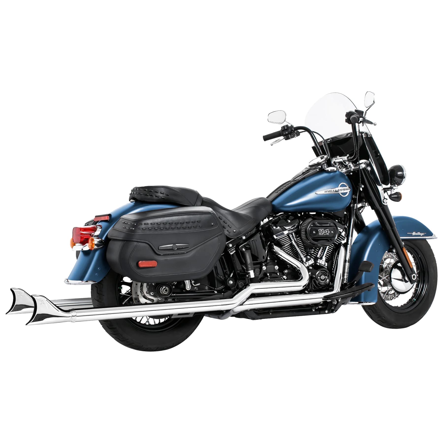 Harley Softail 2.5" Tuck & Under True Duals, '18 & Up