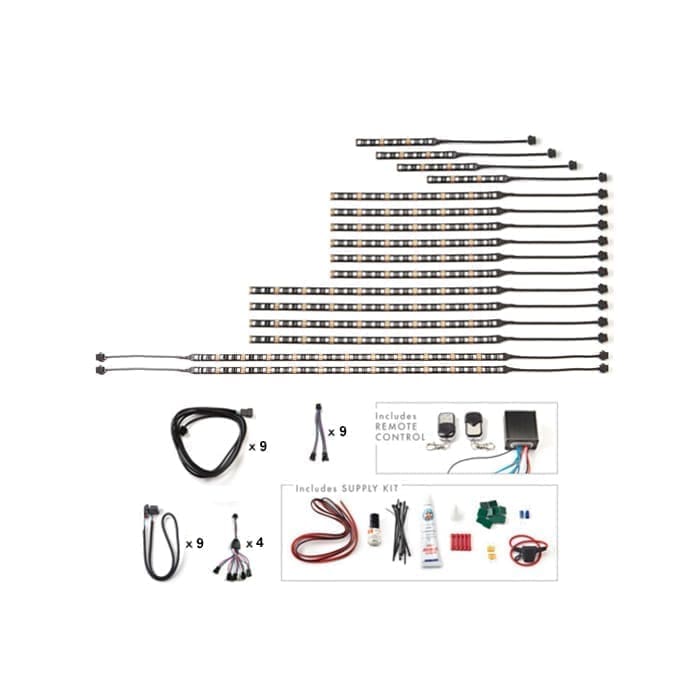 Rush ALS 324-LED MultiColor Body Light Kit, H-D Trike, '23 & Down