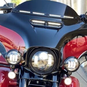 Batwing Windshield Trim w/ Sequential LED Turn Signals, ‘14-‘21