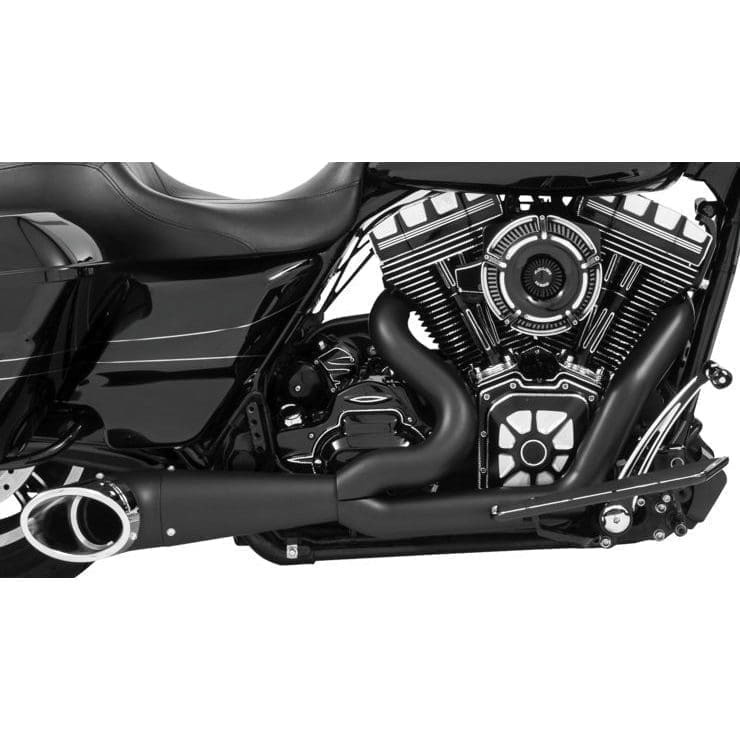 Freedom Turnout 2-1, Black w/ Chrome Tip, '17-'22 Touring