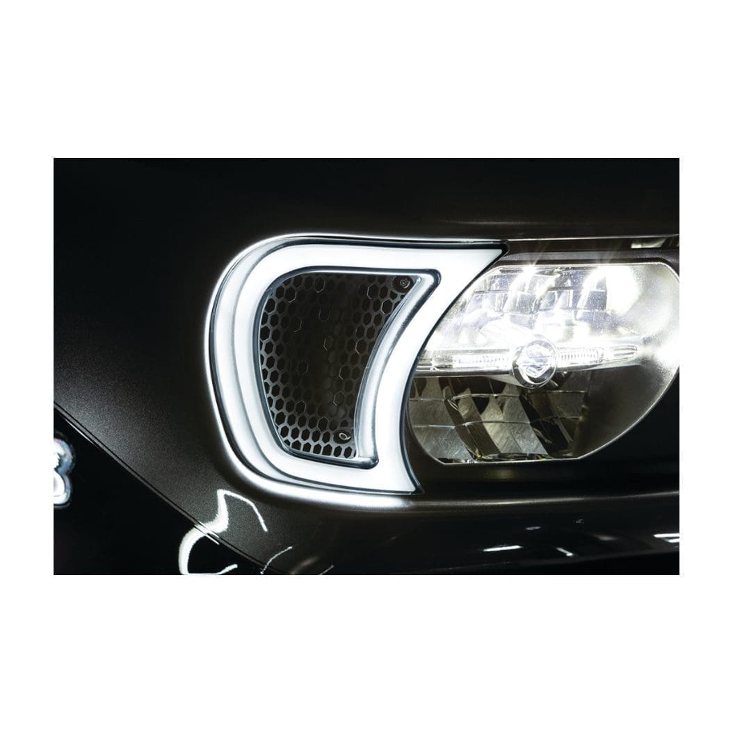 Kuryakyn Tracer Headlight Vent Accents, Smoke
