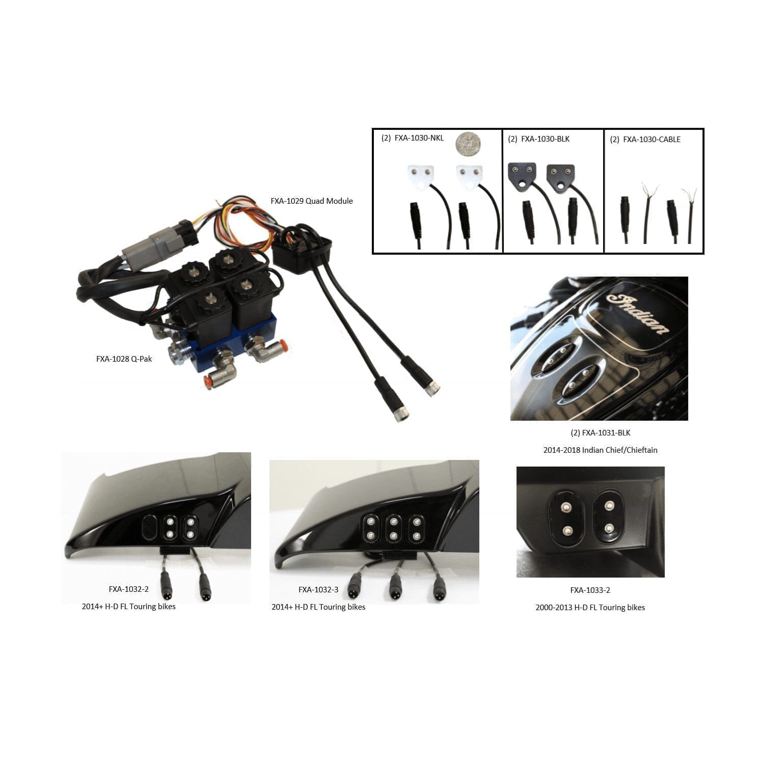 Micro Buttons, Black, With Connector