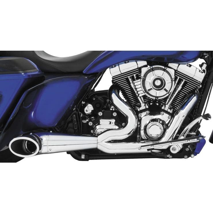 Freedom Turnout 2-1, Chrome w/ Black Tip, '17-'22 Touring