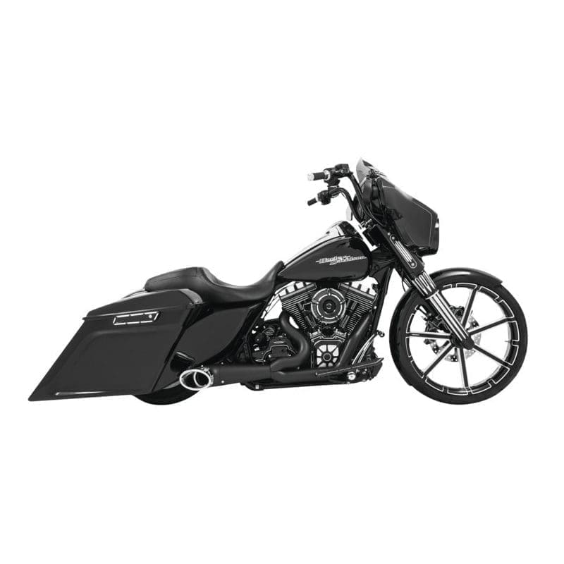 Freedom Turnout 2-1, Black w/ Chrome Tip, '17-'22 Touring