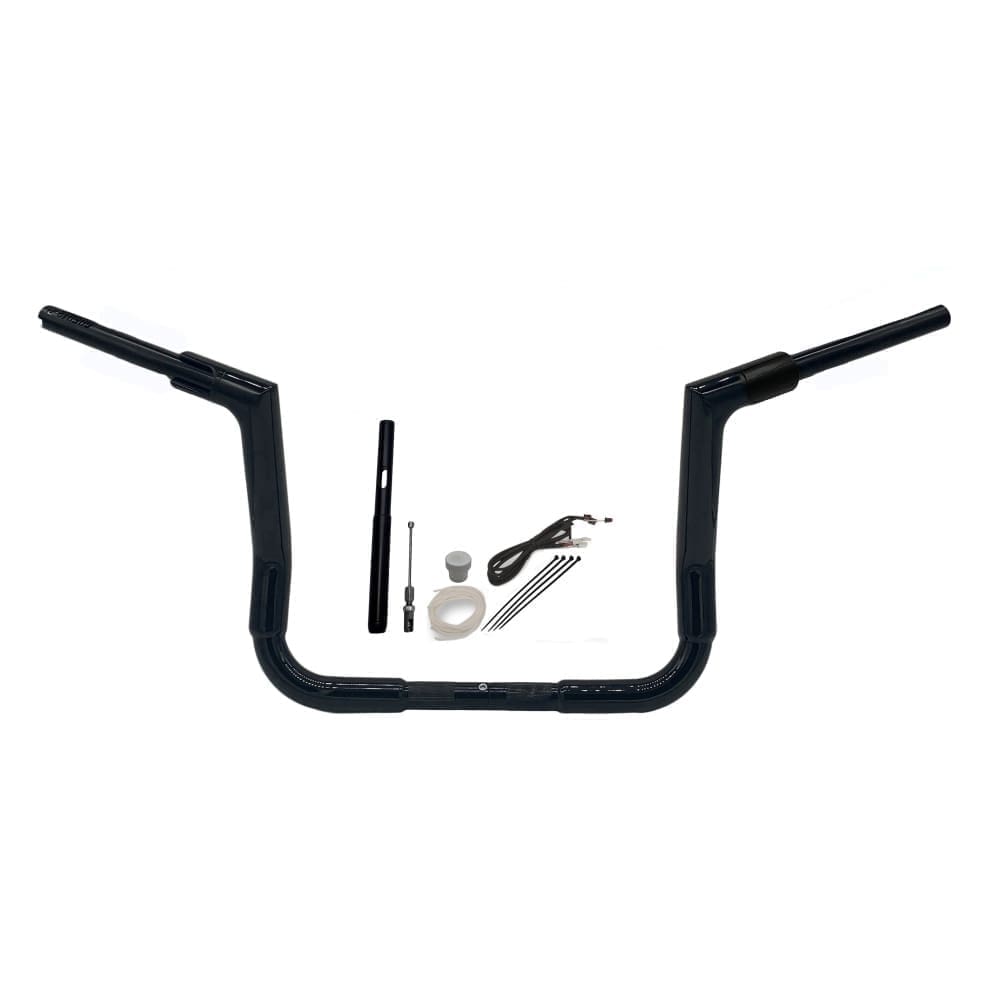 1.50" Flat Top Handlebar Kit, 12", Black, '21-'22 SG/EG