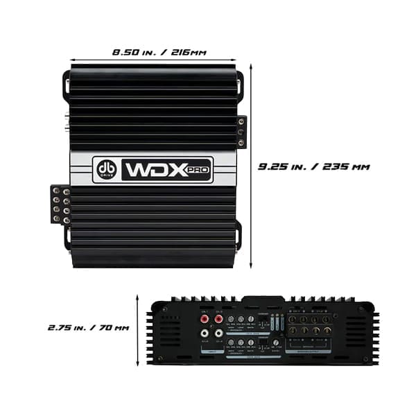 DB Drive WDX PRO1000.4 4-Channel Full-Range Class D Amplifier