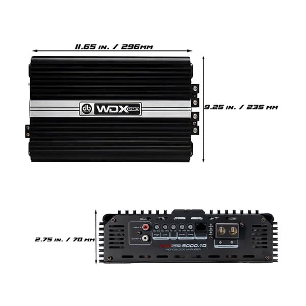 DB Drive WDXPRO5000.1D Extended Range Class D Monoblock Amplifier